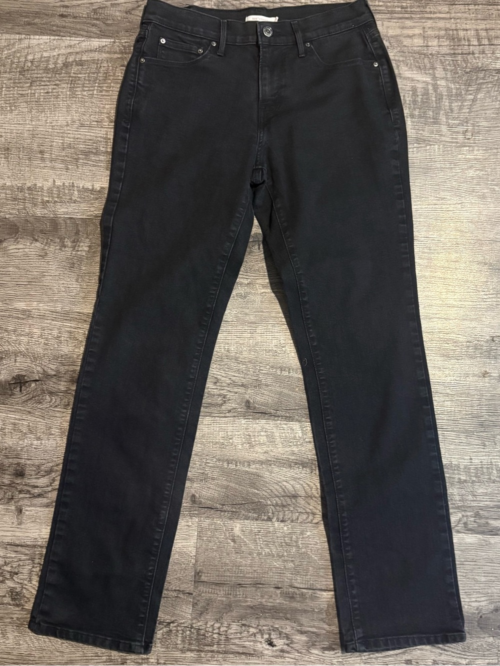 Levi’s 505 Jeans Women’s 28 Black Straight Denim